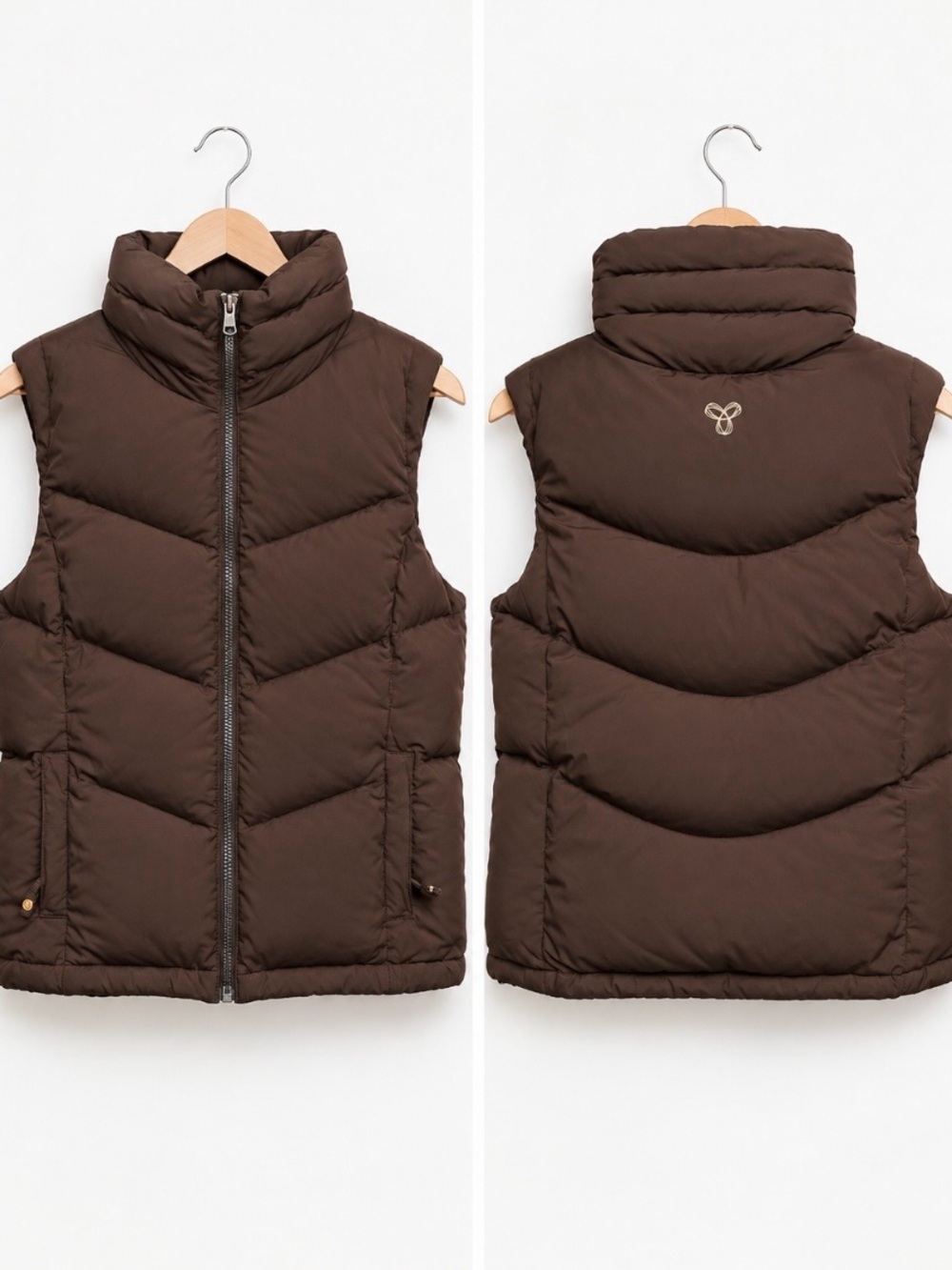 Aritzia TNA Down Puffer vest,chocolate brown,S/M